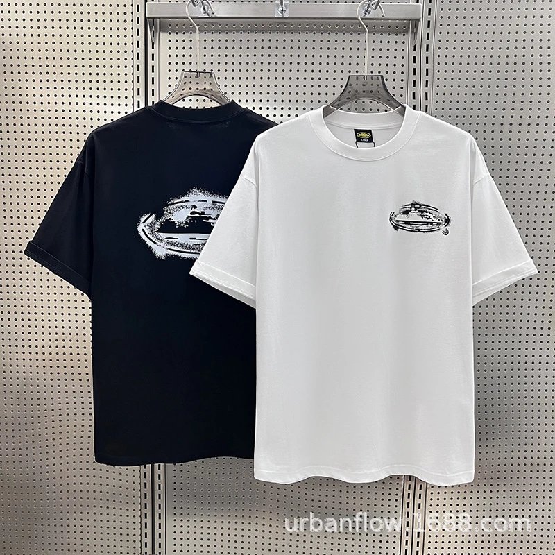 Design UFO Graphic Print Black T-Shirt - 19
