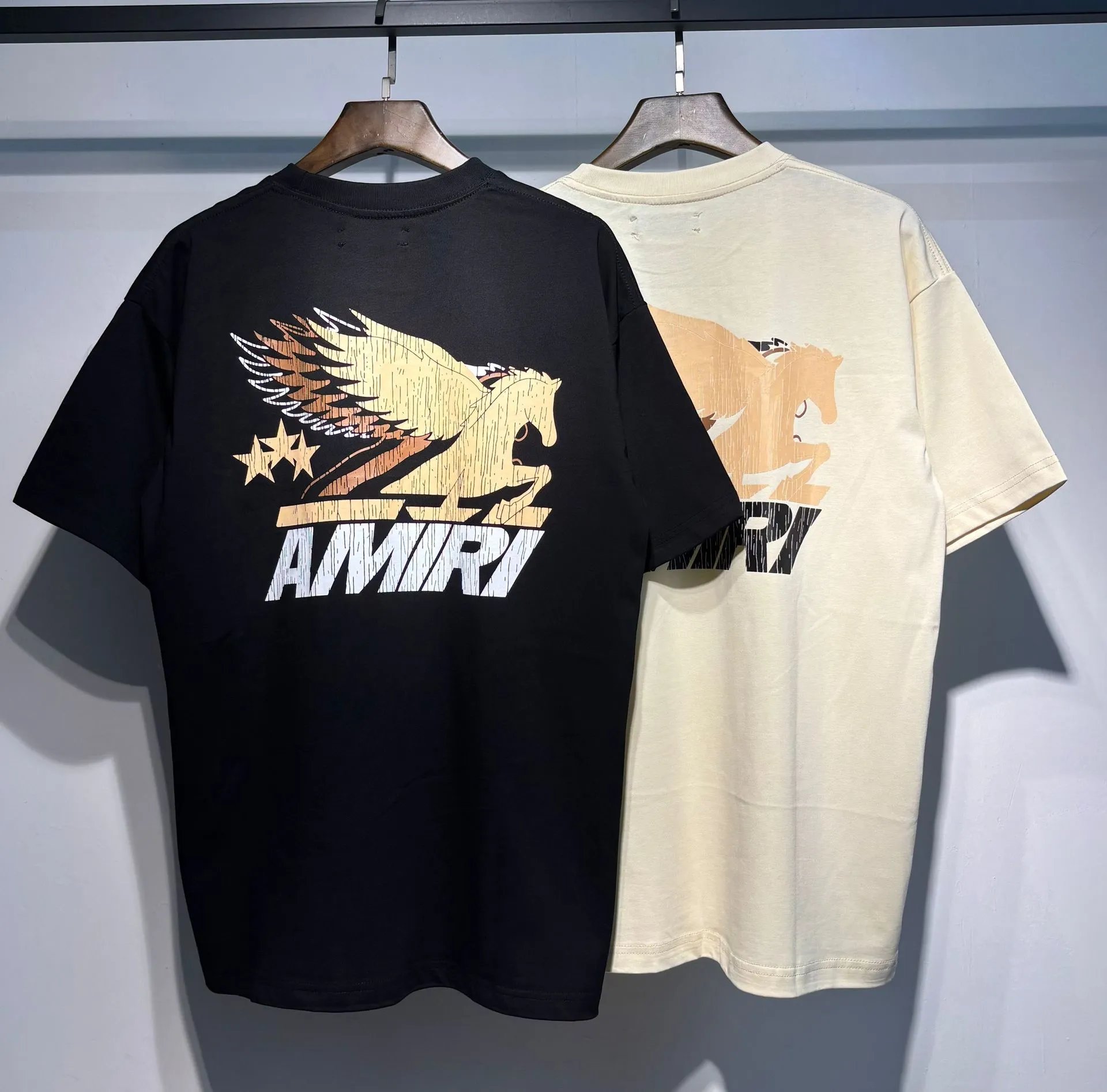 Amiri Hollywood Arch Logo Black T-Shirt - 26