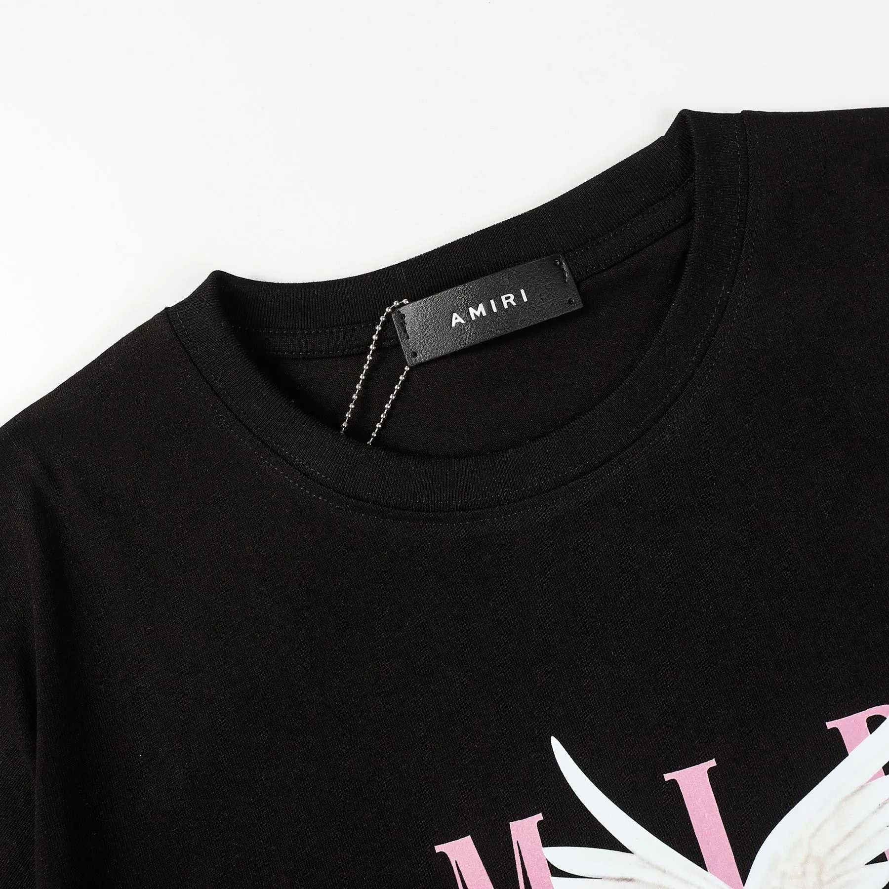 Amiri Botanical Print Black Oversized T-Shirt - 30