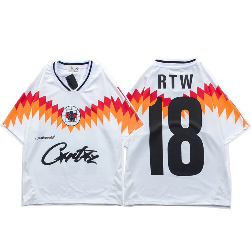 Design Slogan Mesh Jersey Black / White - 3