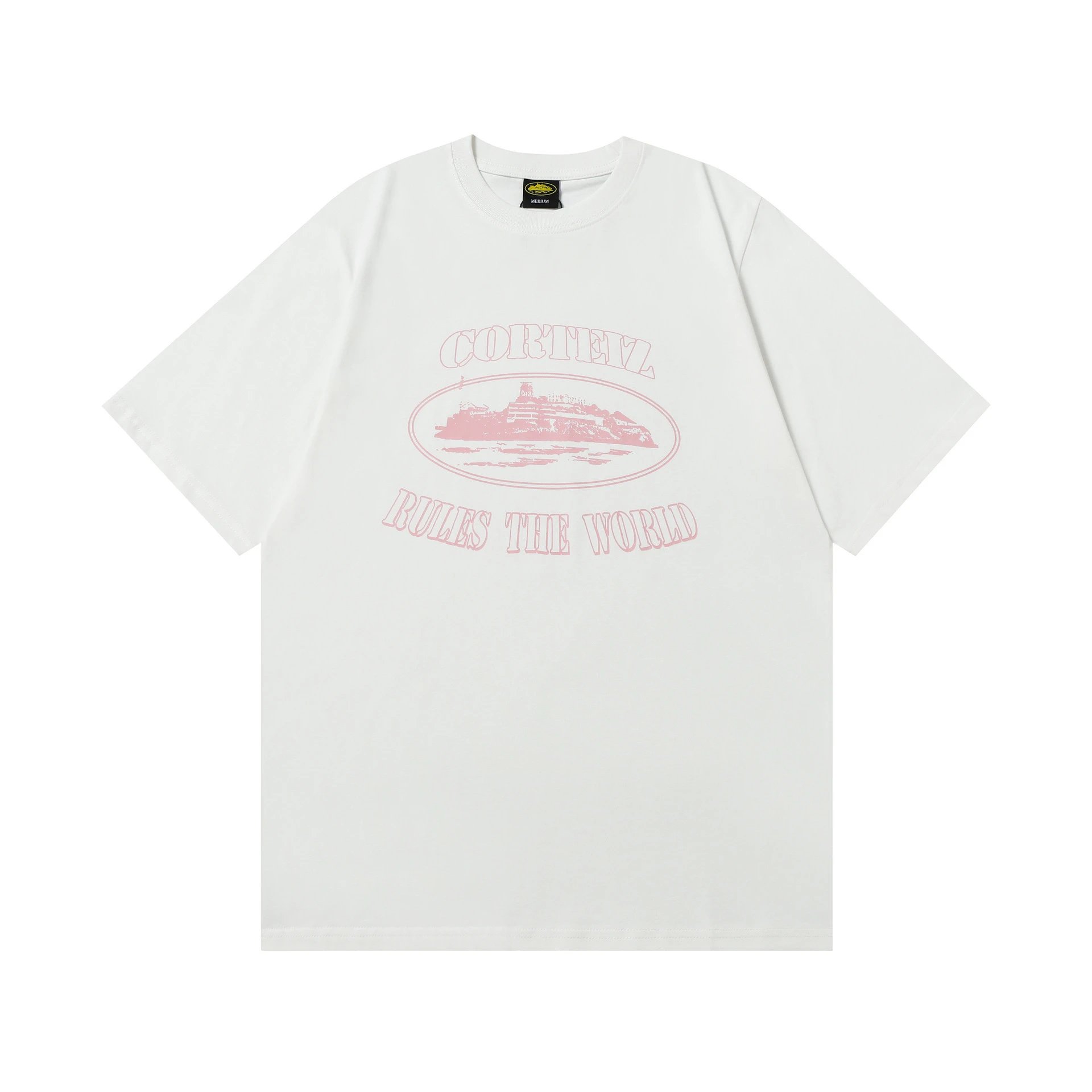 Design Flame Island Graphic T-Shirt White Tops.t Shirts - 6
