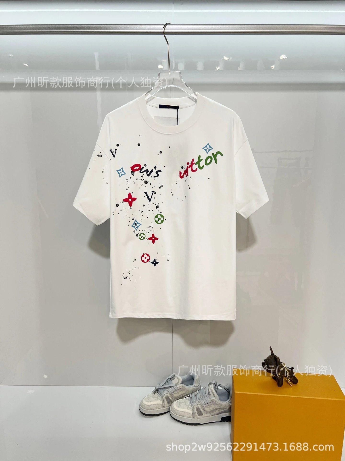Fendi Monster Eye Polo White with Black Trim Polo Shirt - 7