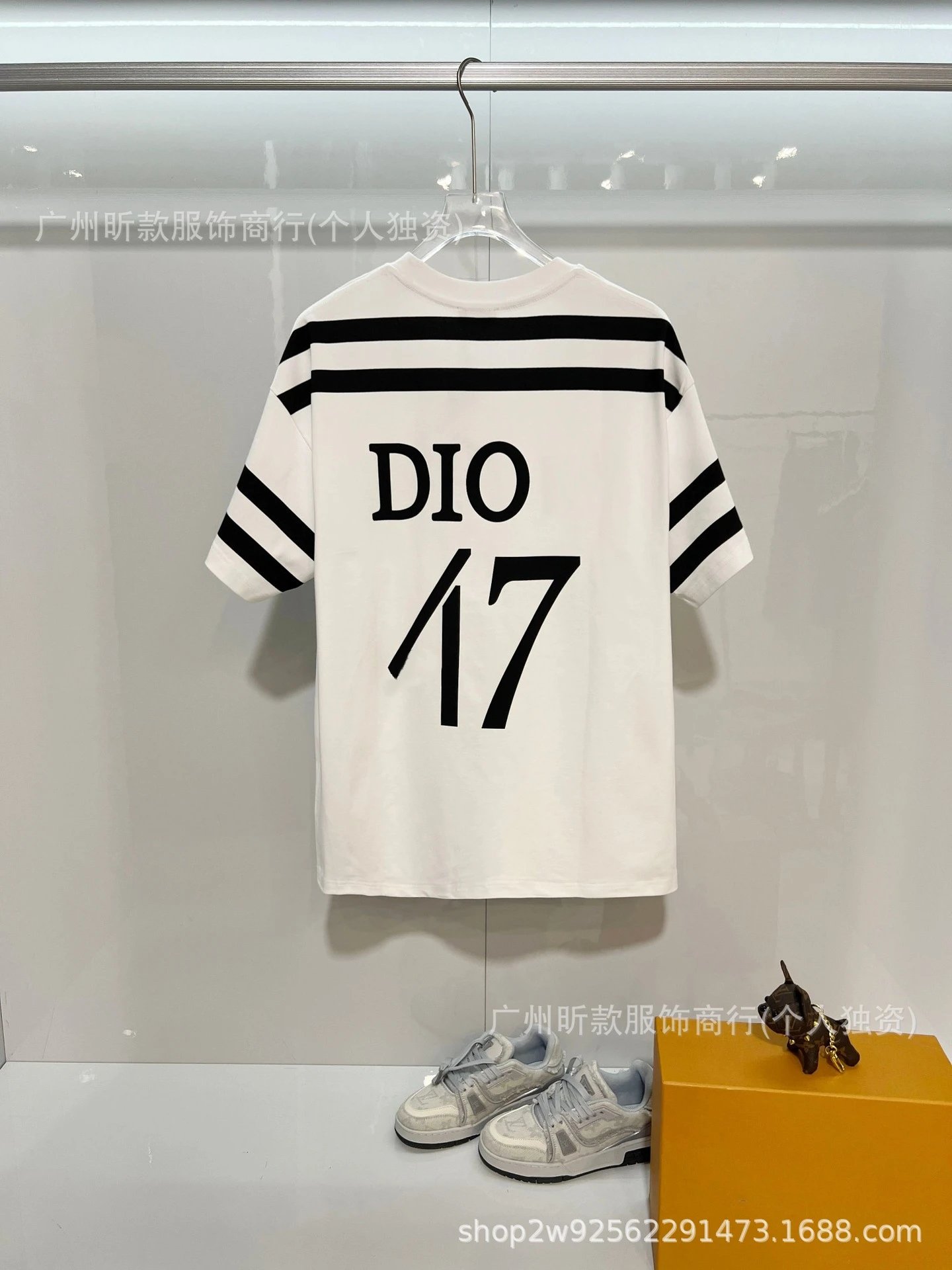 Fendi Monster Eye Polo White with Black Trim Polo Shirt - 10