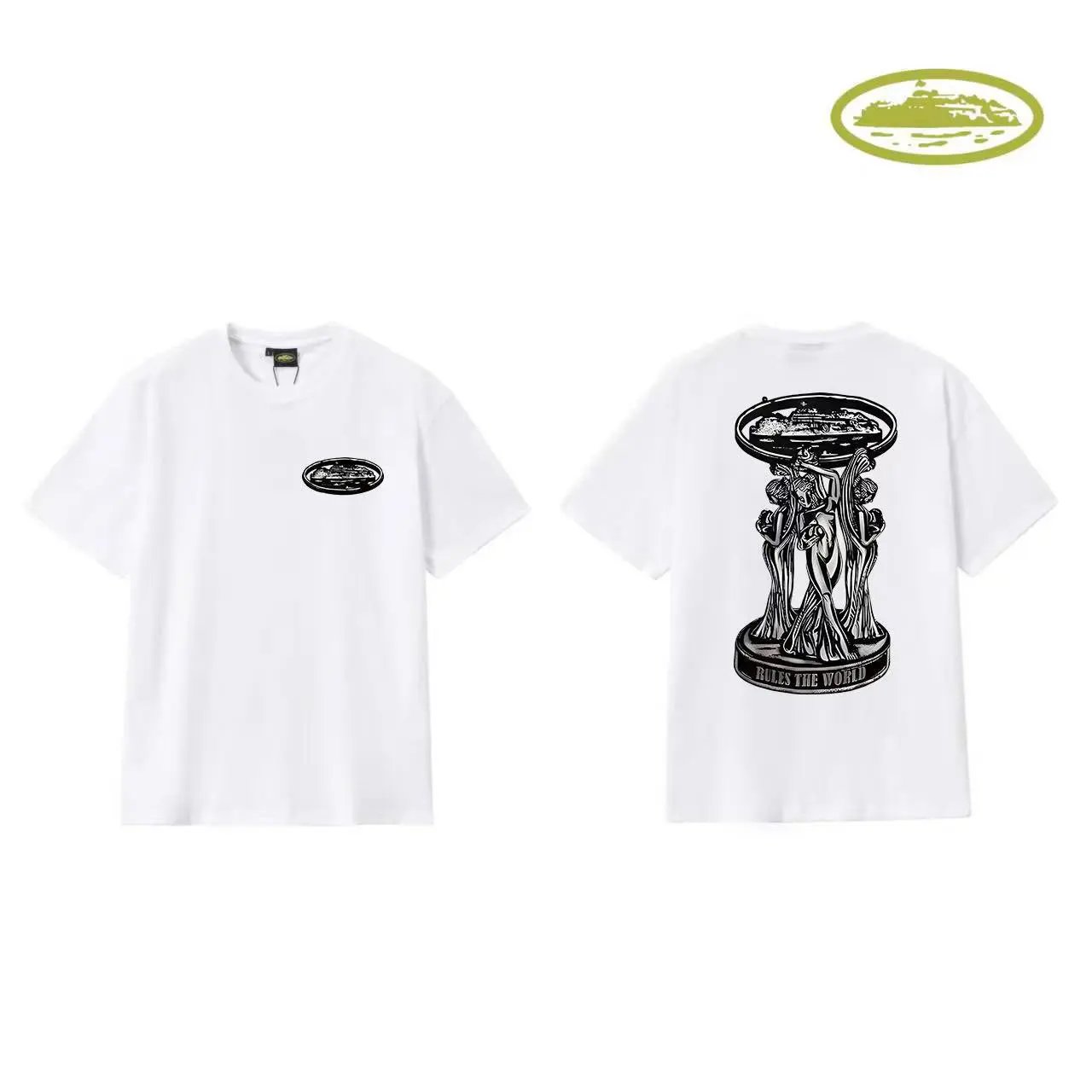 Corteiz Script Logo White T-Shirt - 13