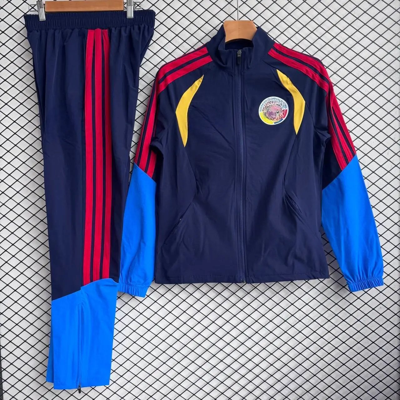 Design Aeroready Track Suit Black with Yellow and Pink Accents Tracksuit - 4