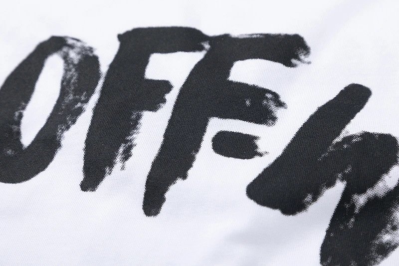 Off-White Crocodile Print Acid Wash Black T-Shirt - 14