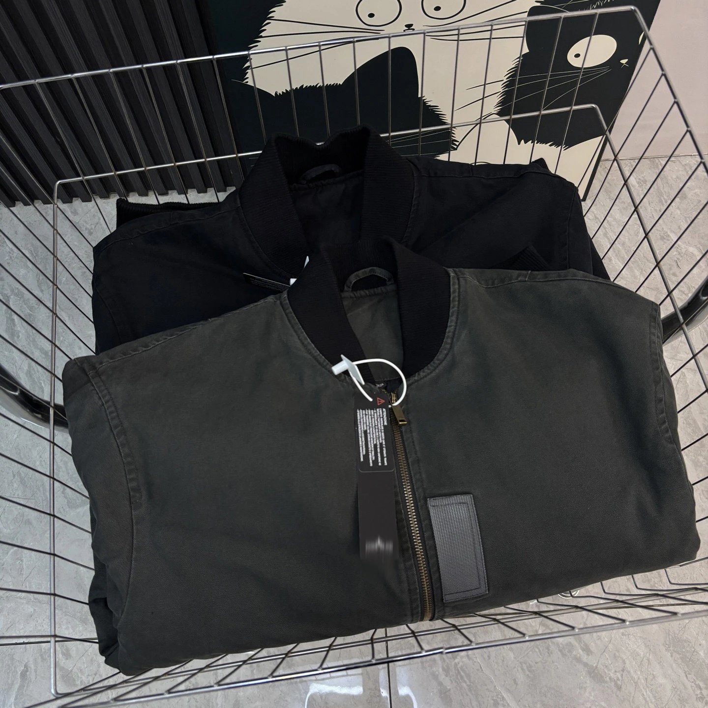 Stone Island Bomber Jacket Dark Gray Outerwear - 10