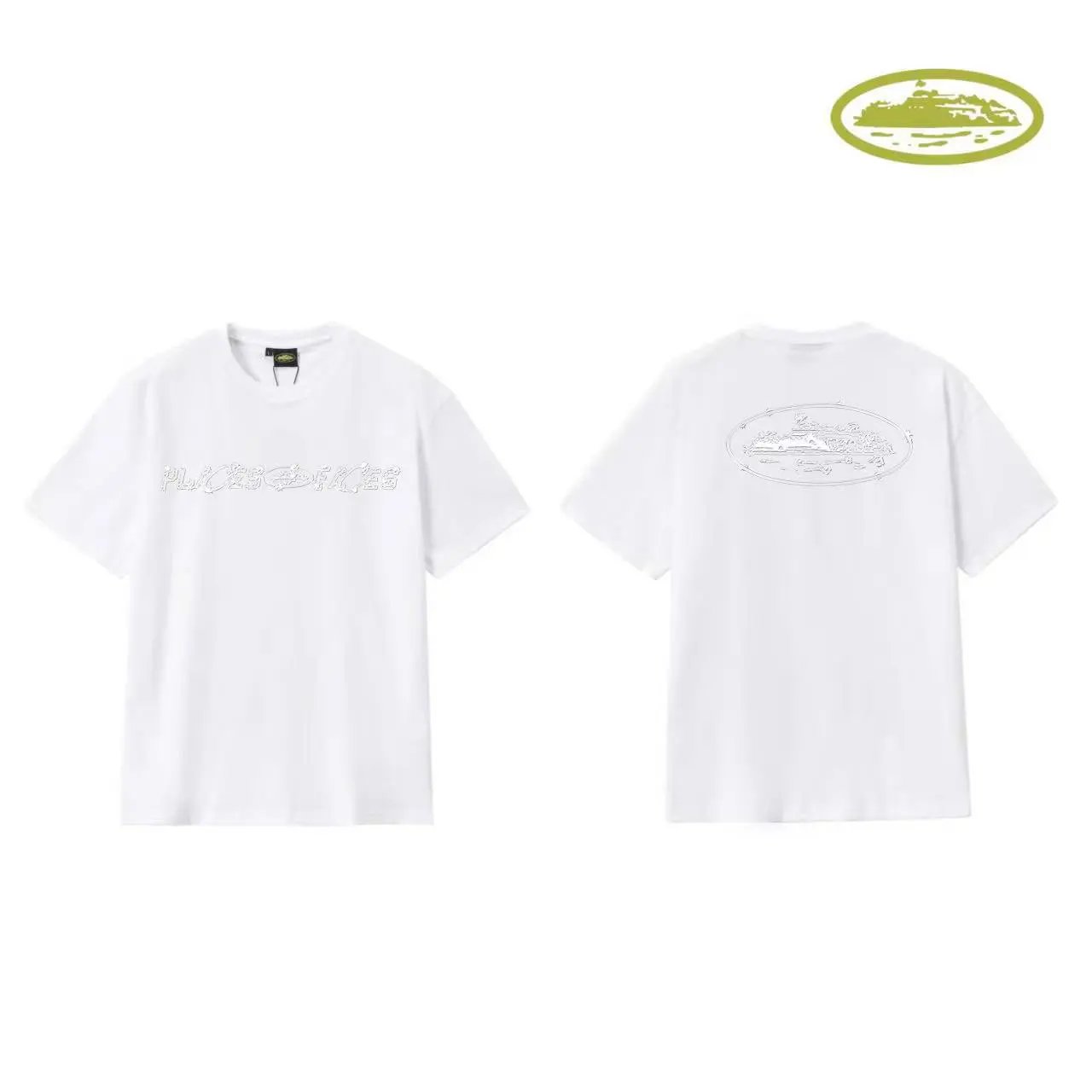 Corteiz Script Logo White T-Shirt - 23