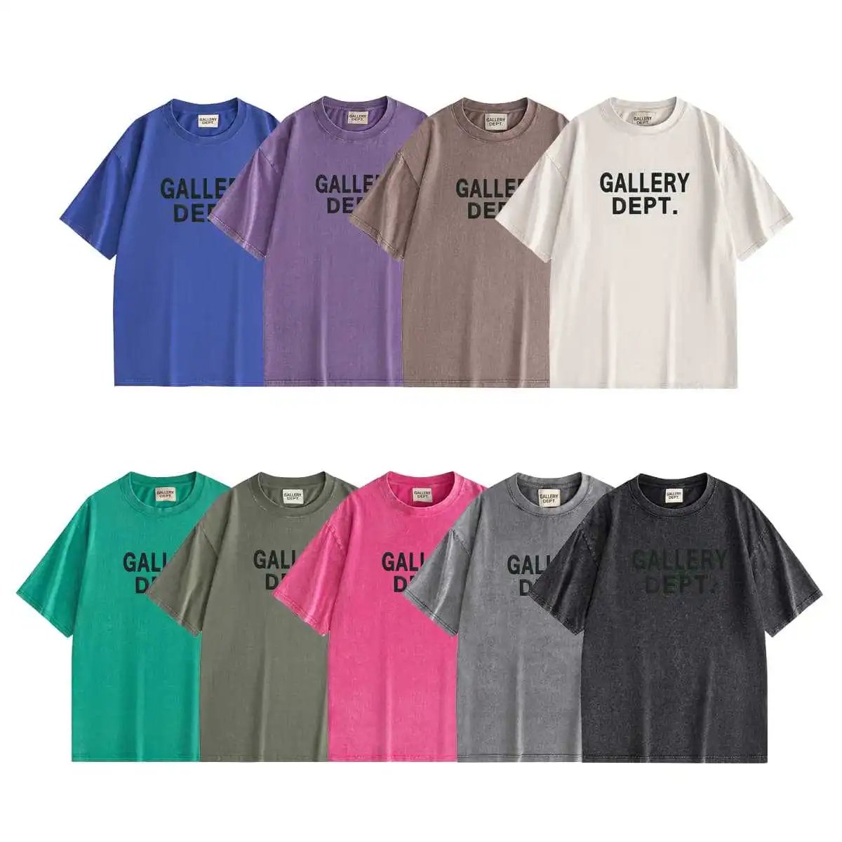 Gallery Dept. Washed Gray Logo T-Shirt - 2