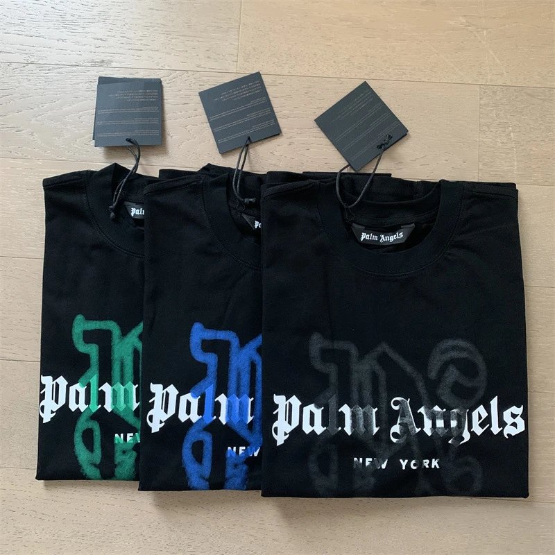 Palm Angels Logo Print White T-Shirt - 30