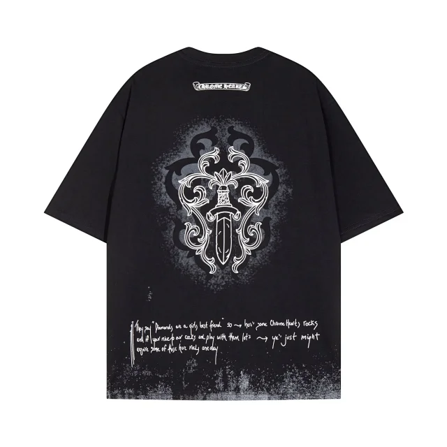 Chrome Hearts T-Shirts Short-Sleeve Cross Graphic T-Shirt product detail image 5