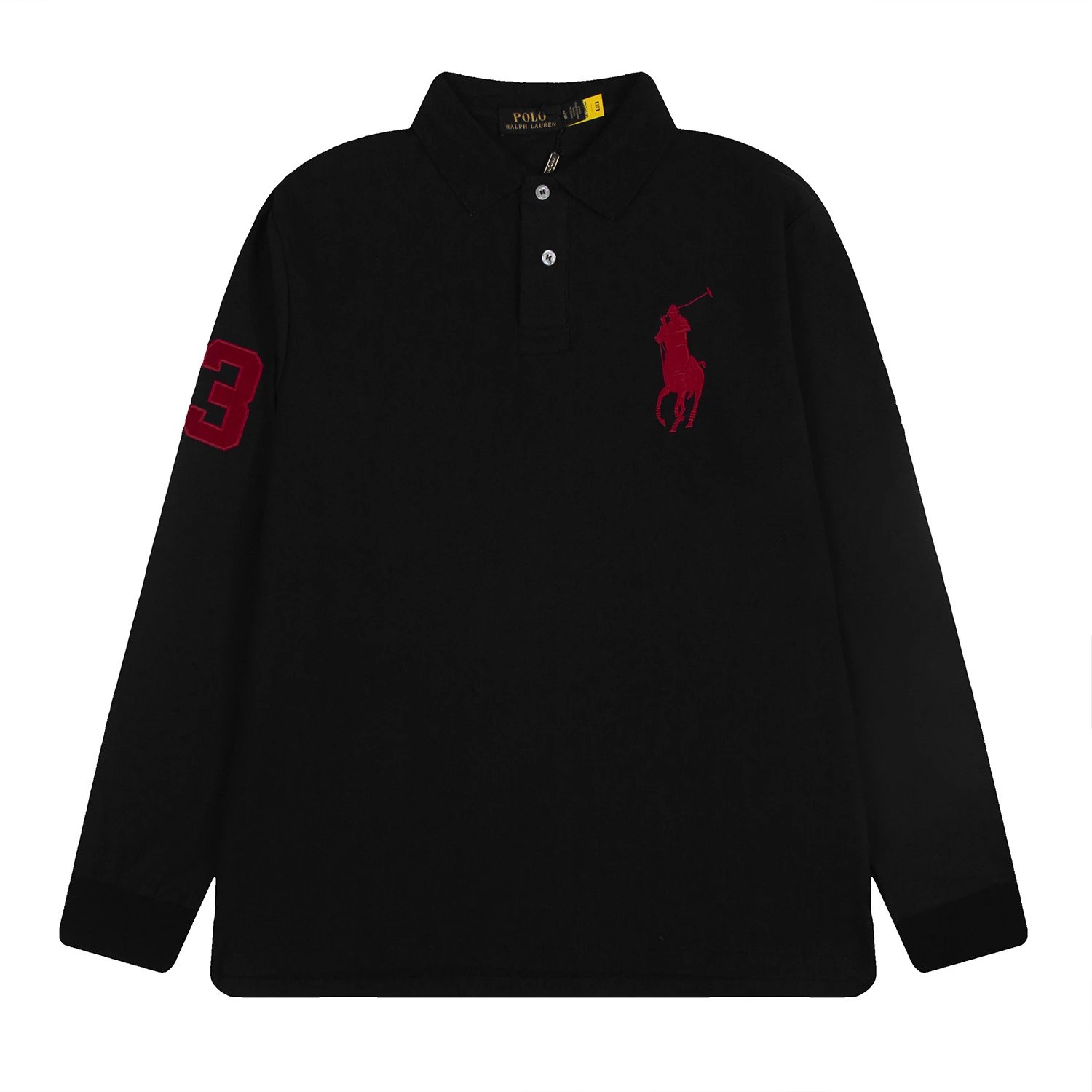 Polo Ralph Lauren Big Pony Long Sleeve Polo White Tops Polo - 6