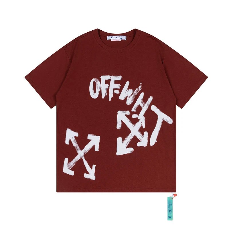 Off-White Crocodile Print Acid Wash Black T-Shirt - 6