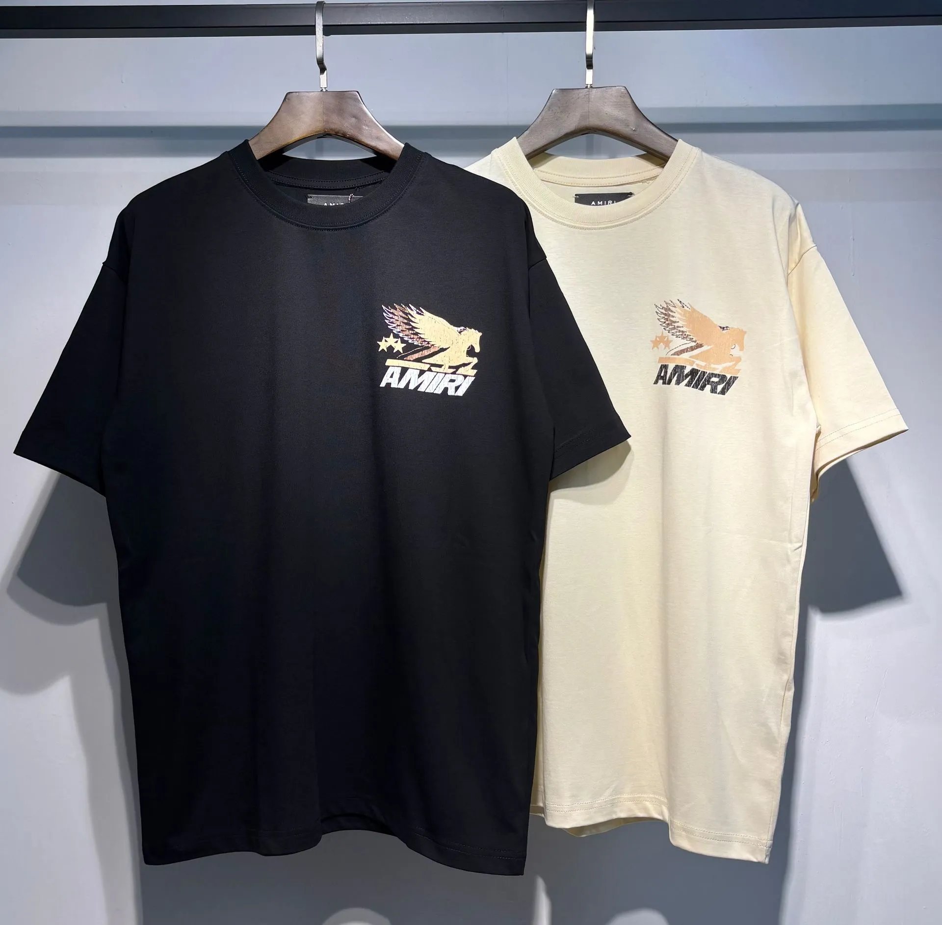 Amiri Hollywood Arch Logo Black T-Shirt - 31