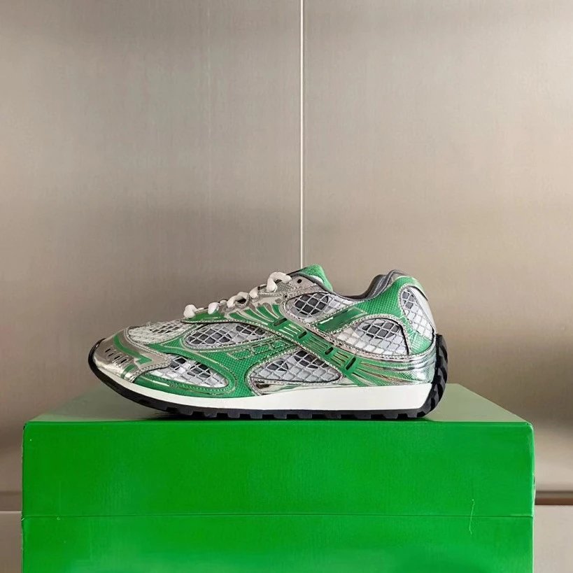 Bottega Veneta Sneakers Orbit Mesh — Green