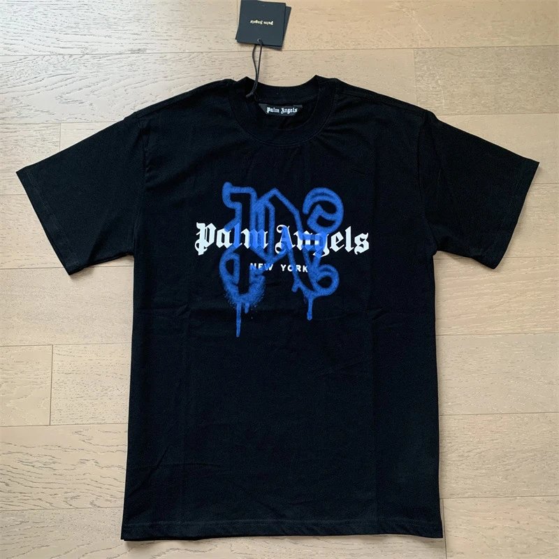 Palm Angels Logo Print White T-Shirt - 28