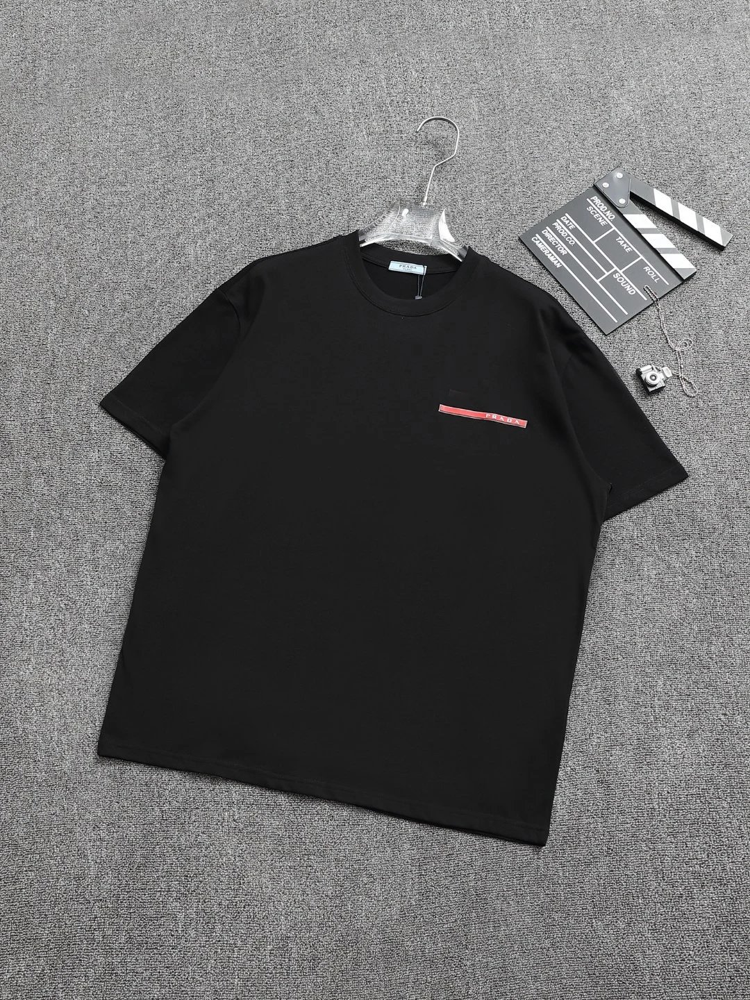 Prada Logo Embroidered Pink T-Shirt - 3