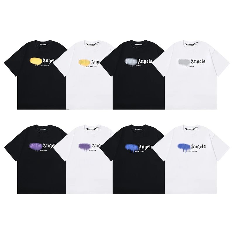 Palm Angels Logo Print White T-Shirt - 33