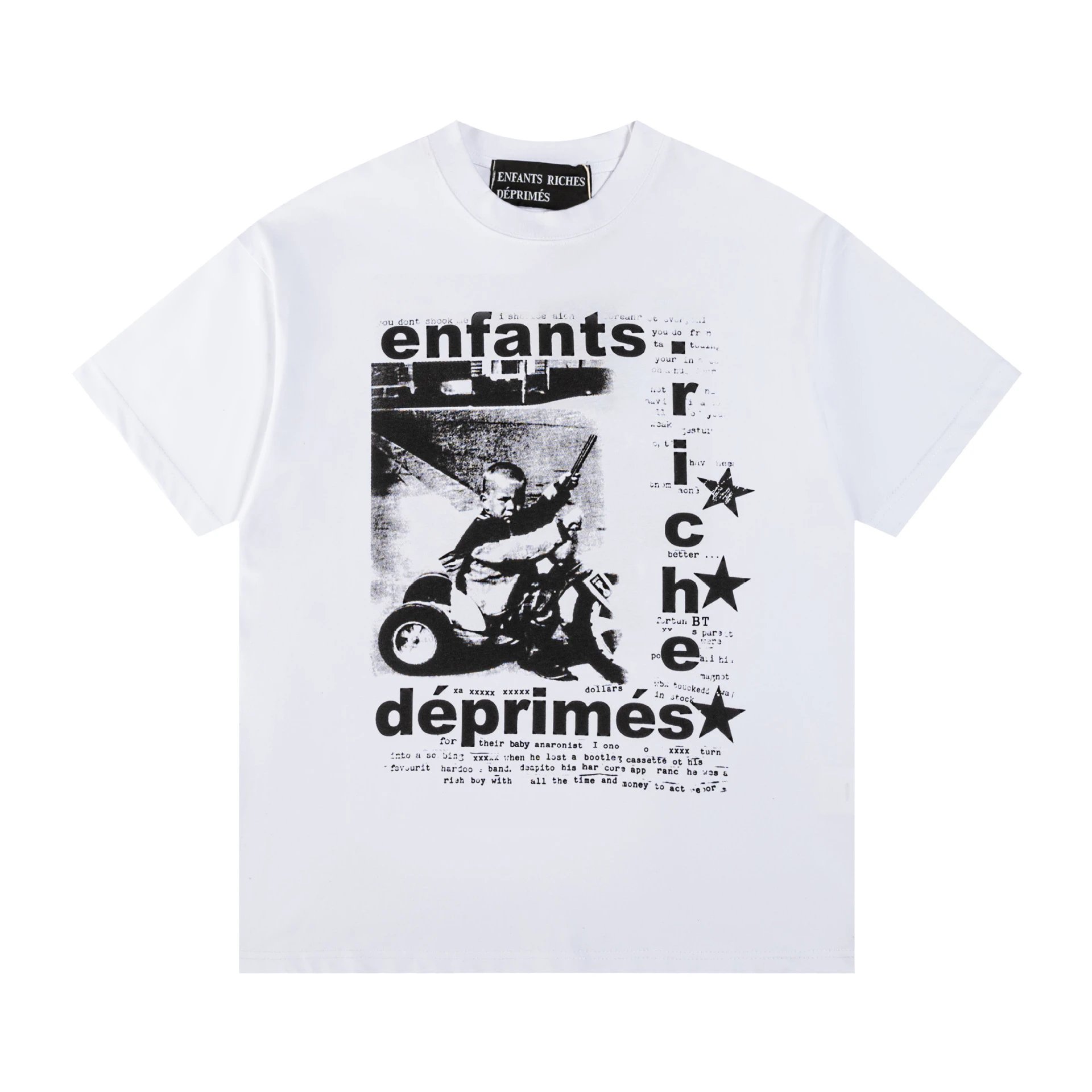 Enfants Riches Déprimés Graphic Print Black T-Shirt - 24
