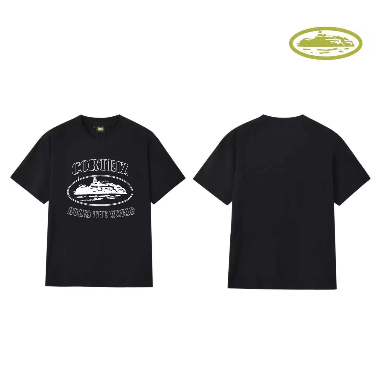 Corteiz Rules The World Black T-Shirt - 24