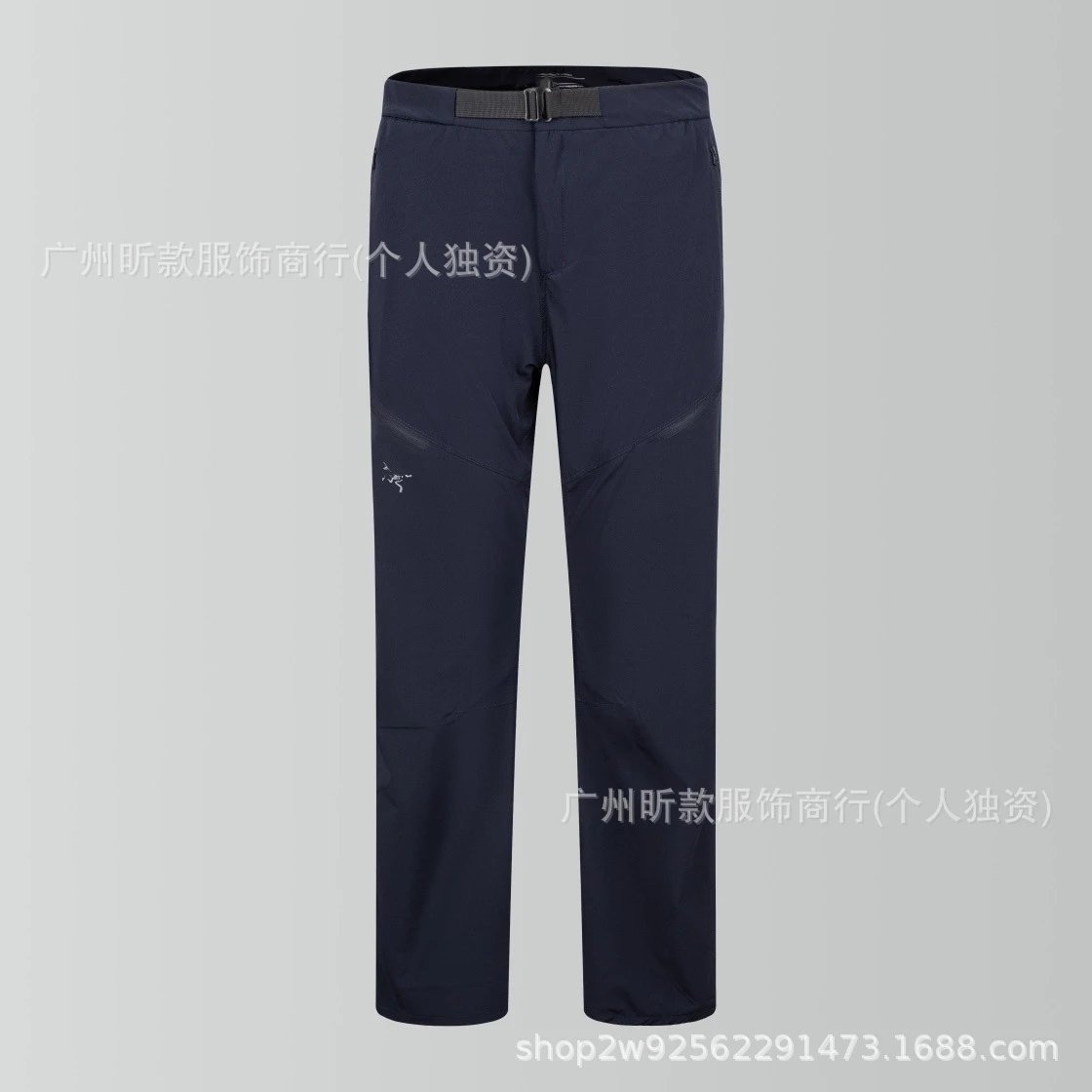 Design Technical Pants Black Full-Open Style Pants - 13