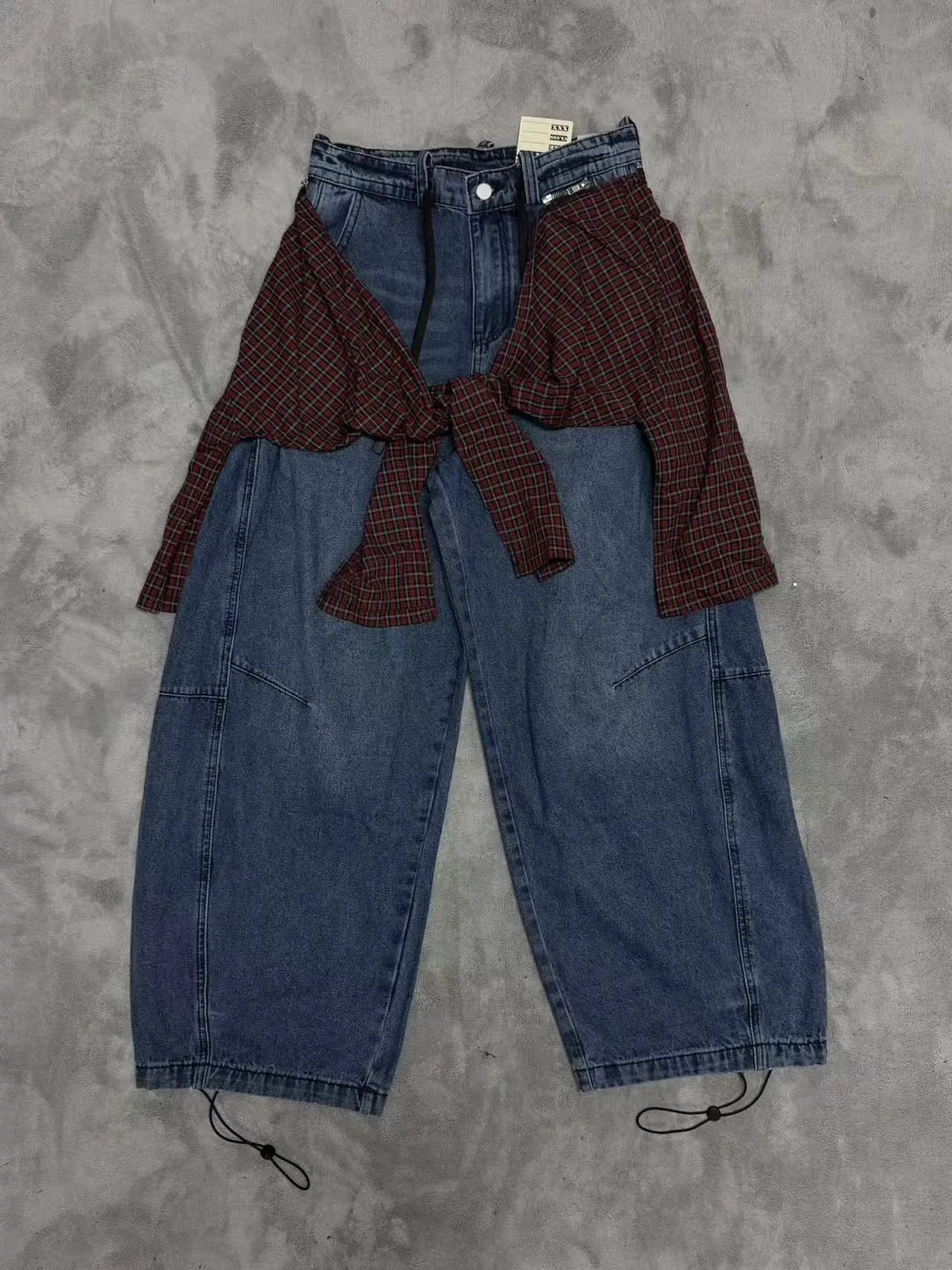 Design Distressed Paint-Splatter Patchwork Jeans - 12