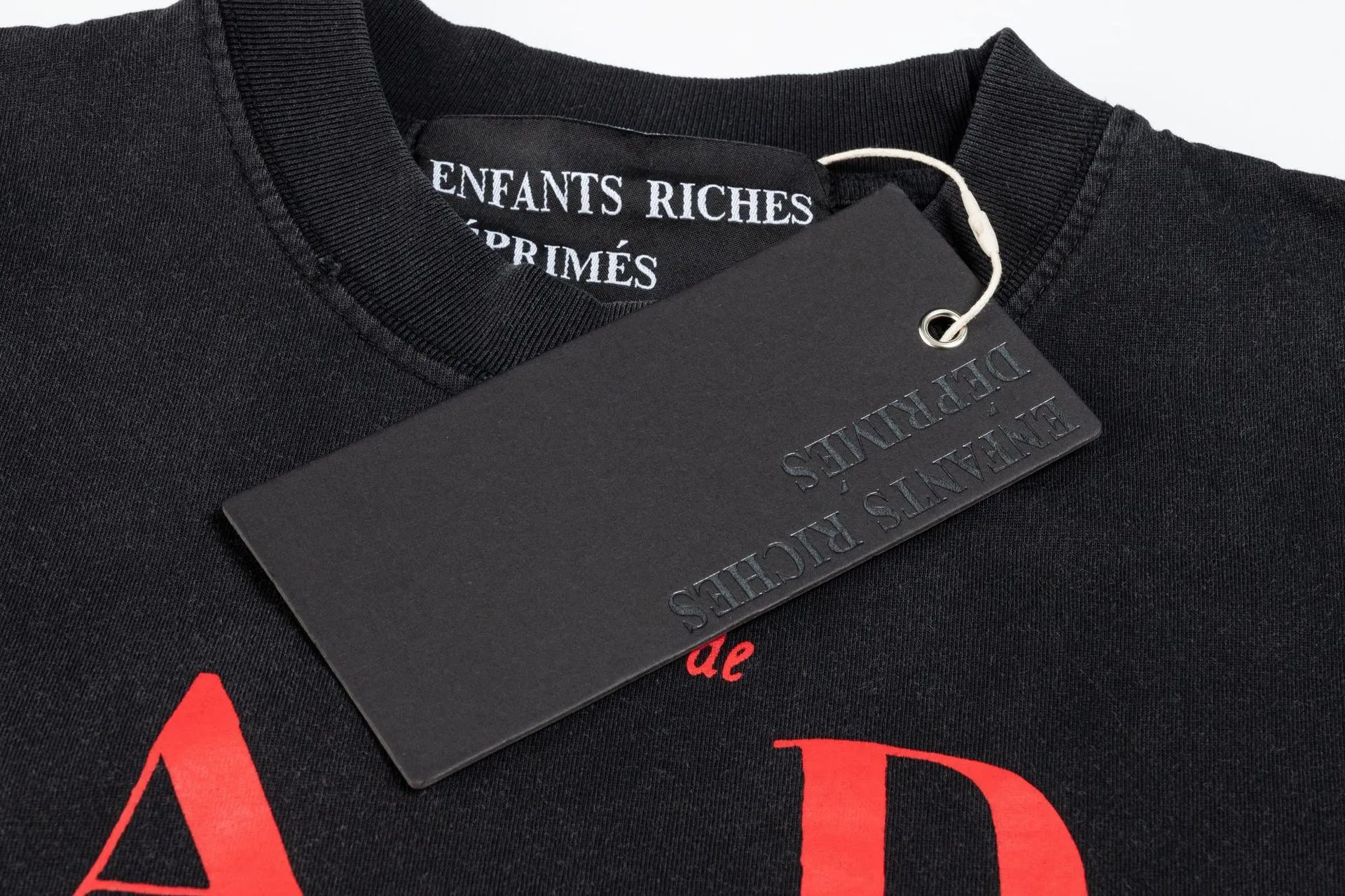 Enfants Riches Déprimés Graphic Print Black T-Shirt - 31