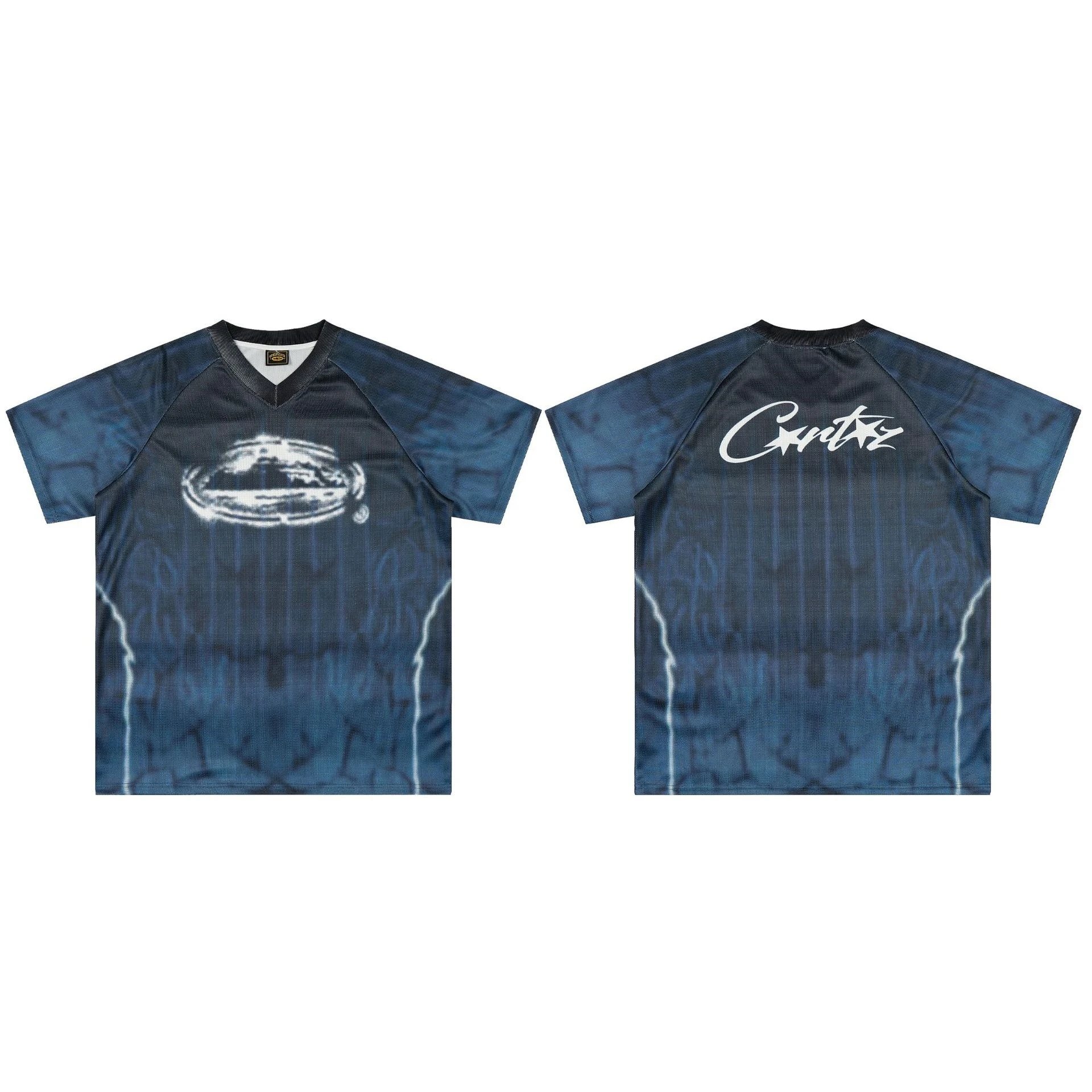 Corteiz Graphic Print Jersey Black Pink - 13