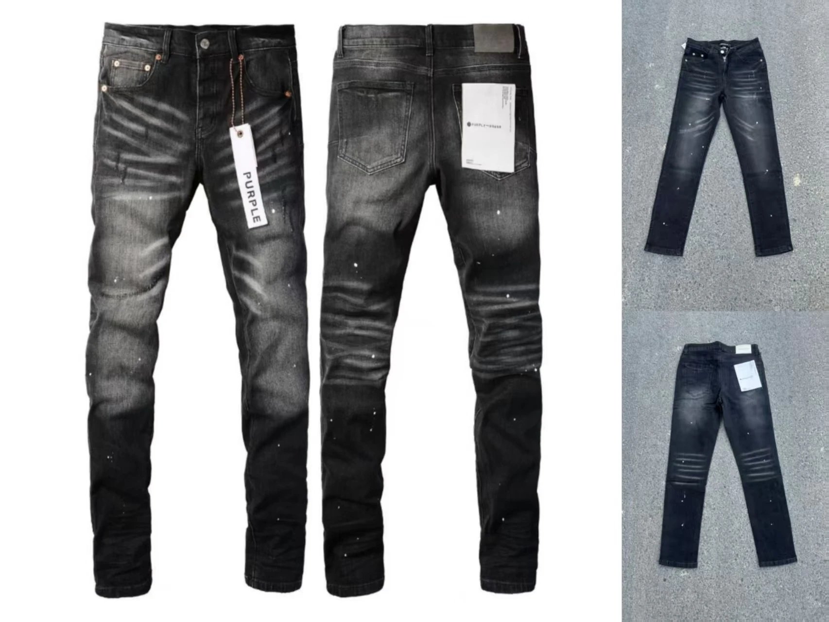 Amiri Acid Wash Distressed Slim Fit Jeans - 27