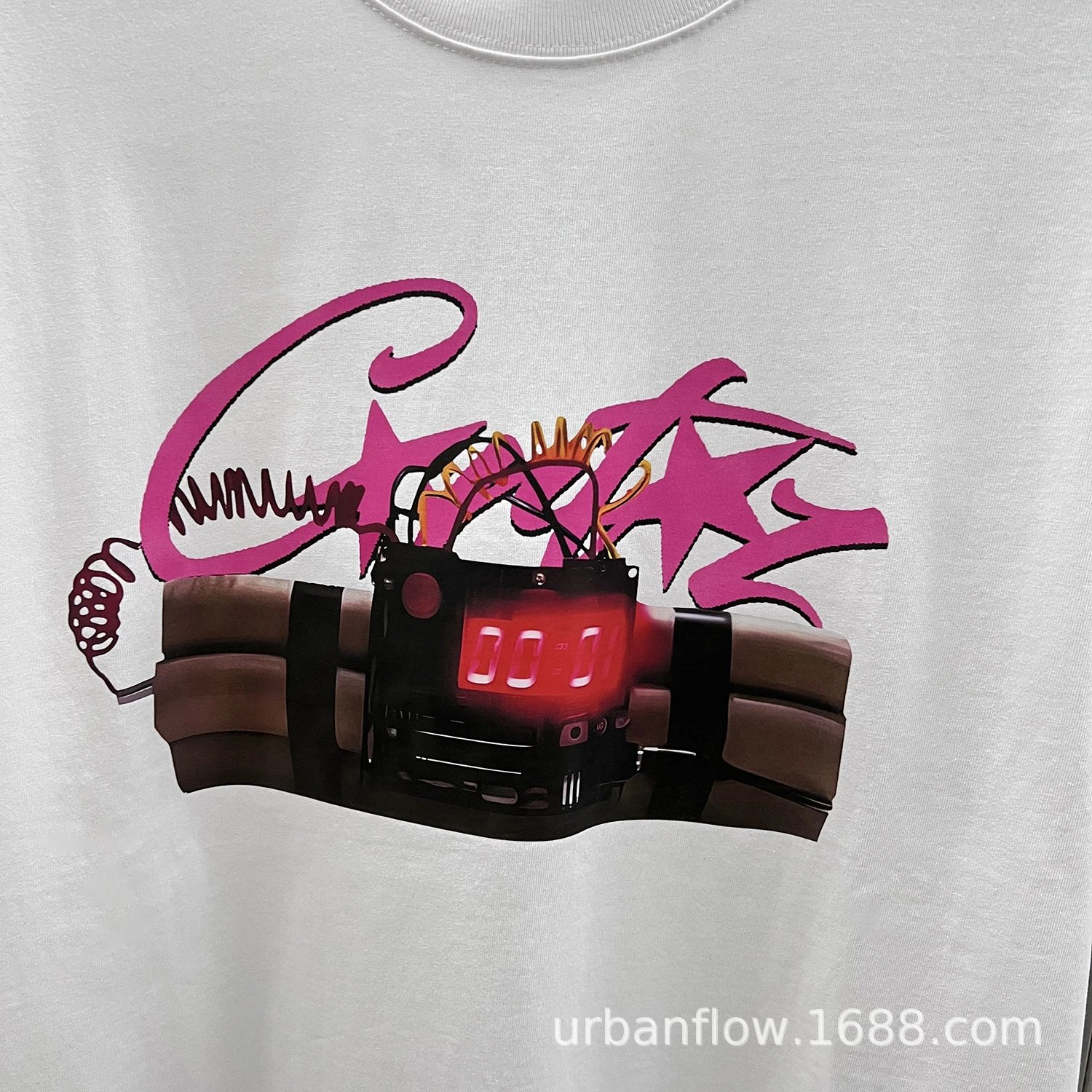 Design Scribble Star Logo White T-Shirt - 24