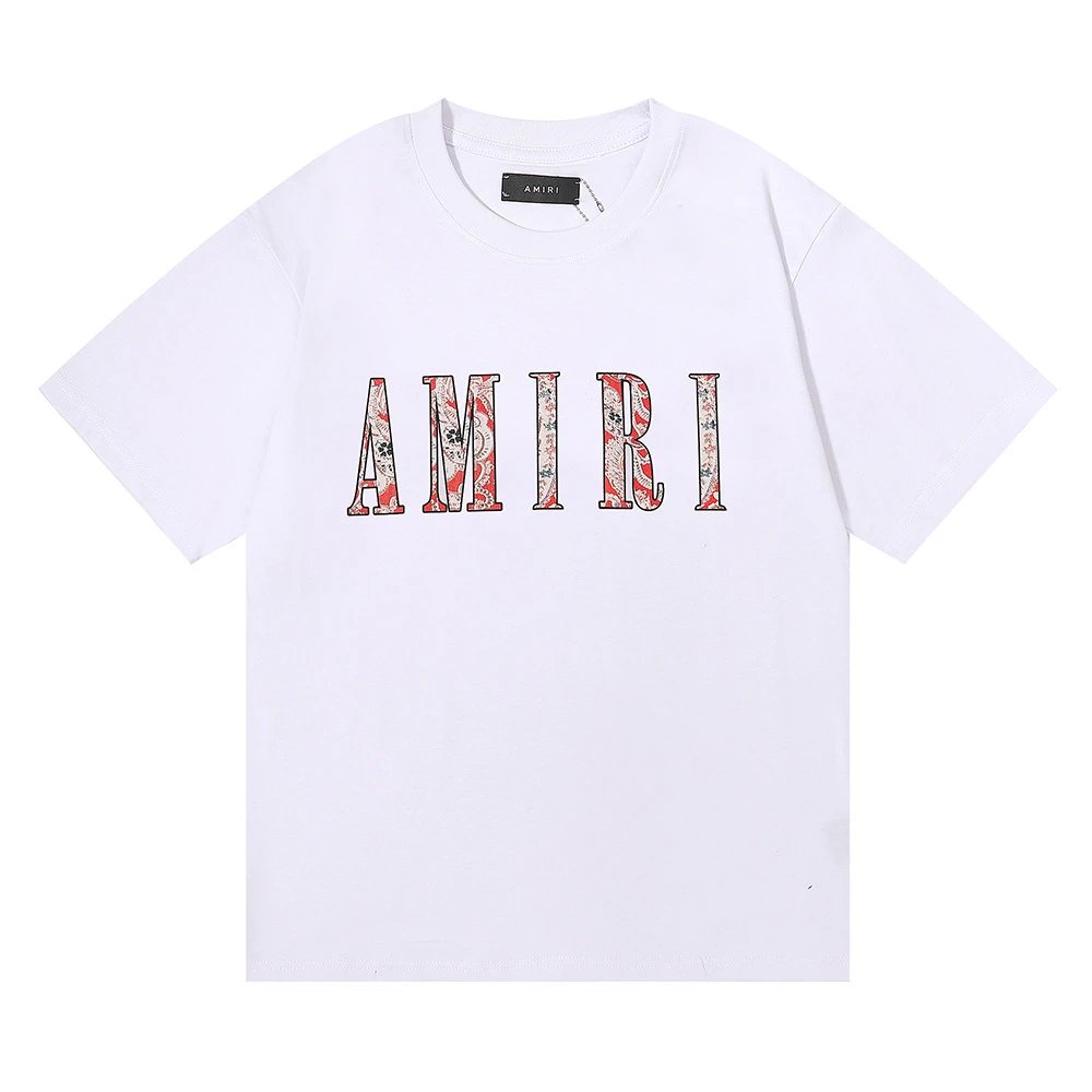 Amiri Monogram Logo T-Shirt Light Blue - 23