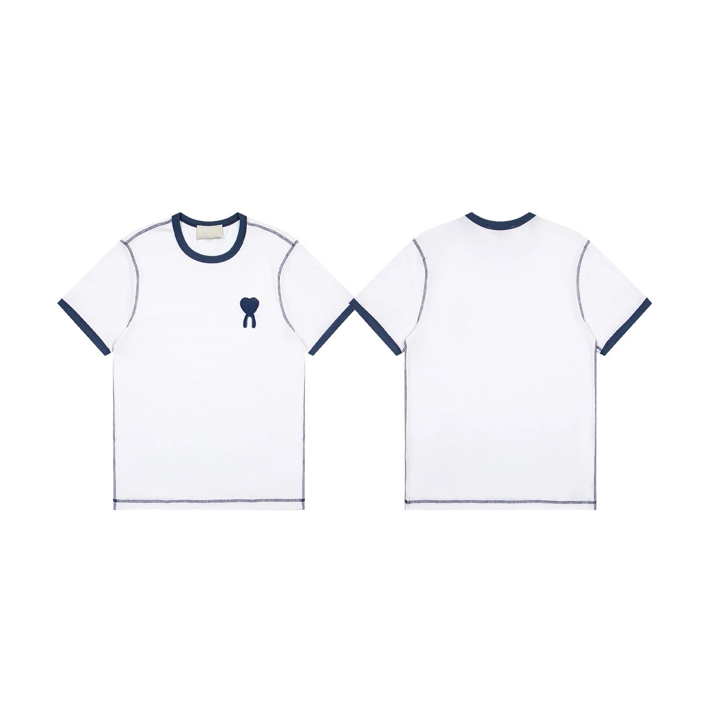 Design Raglan Sleeve T-Shirt with Embroidered Heart Knot Beige / Olive - 2