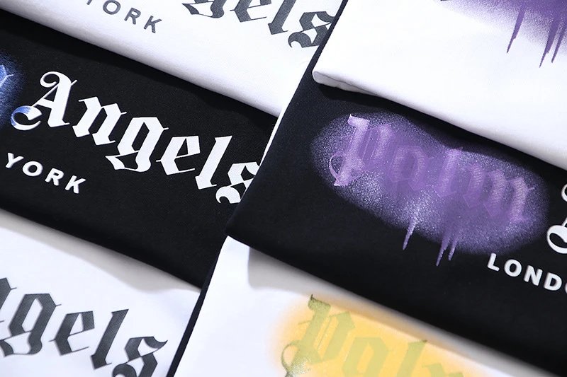 Palm Angels Logo Print White T-Shirt - 34