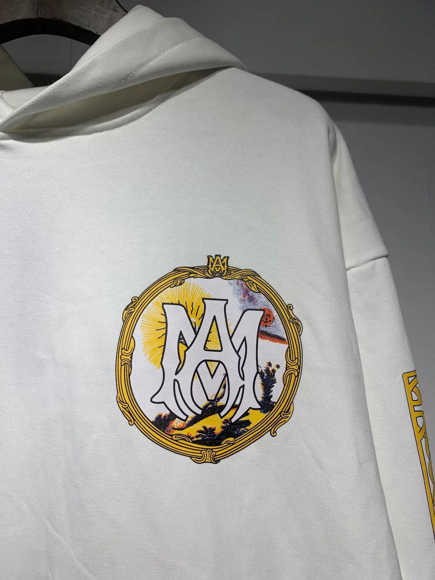 Amiri Paint Drip Hoodie White - 12