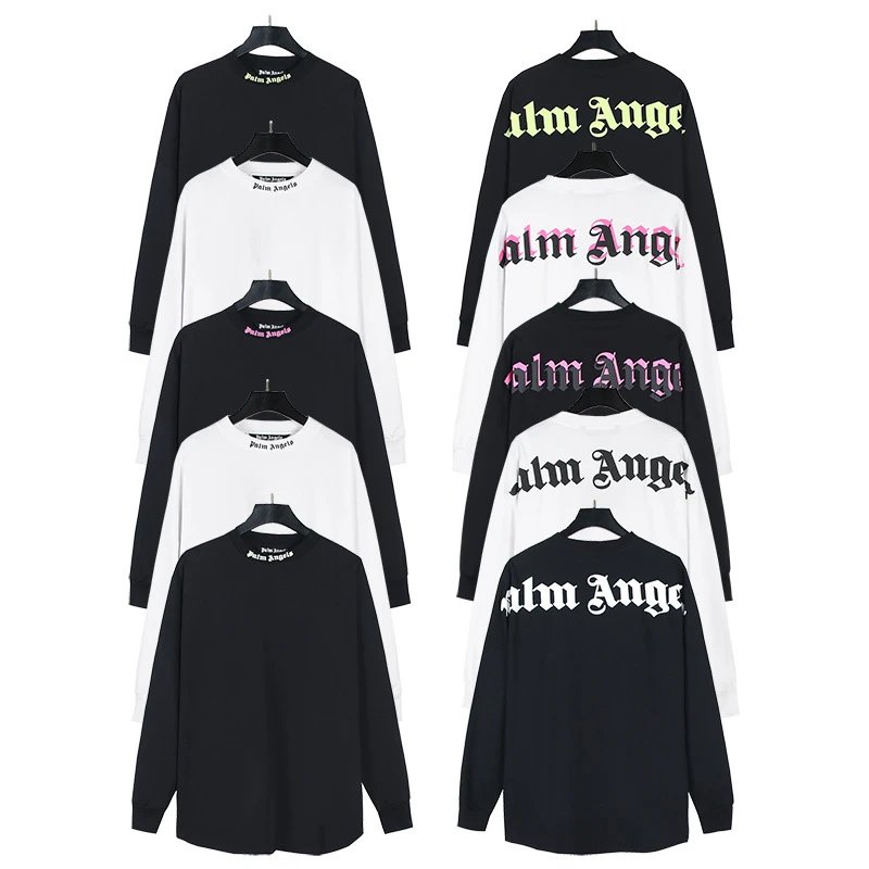 Palm Angels Logo Print White T-Shirt - 38