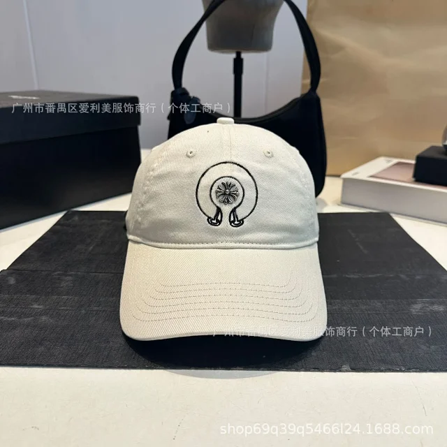 Chrome Hearts Hats Baseball Cap with Embroidered Cross and Horseshoe Motif product detail image 9