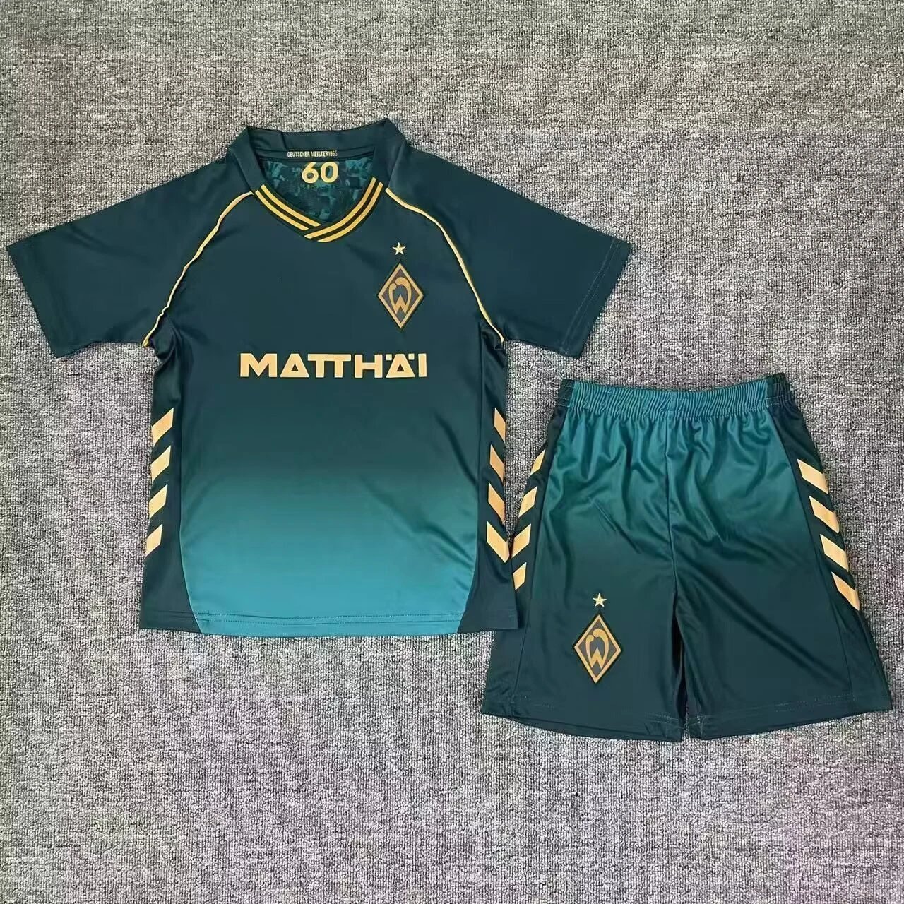 Castore Everton FC 2023-24 Third Kit Blue Swirl Jersey and White Shorts Sets - 5