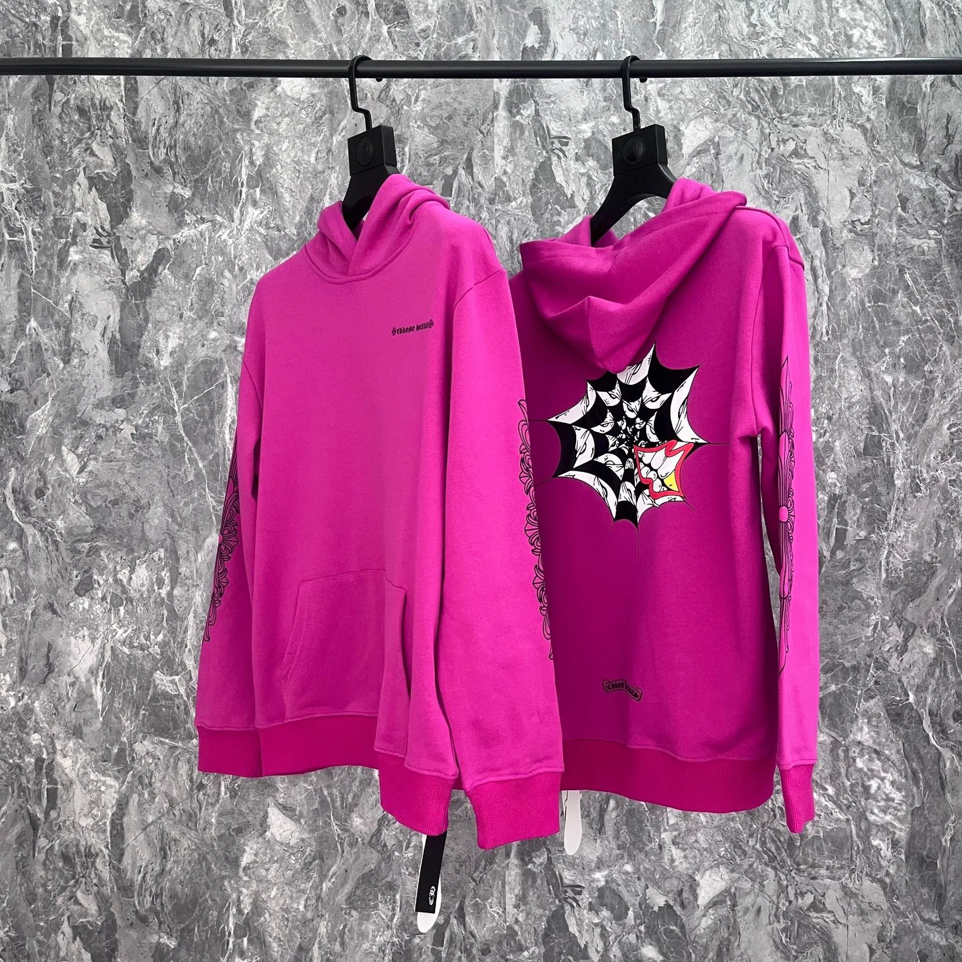 Chrome Hearts Hoodies & Sweatshirts Hooded graphic sweatshirt — 7038
