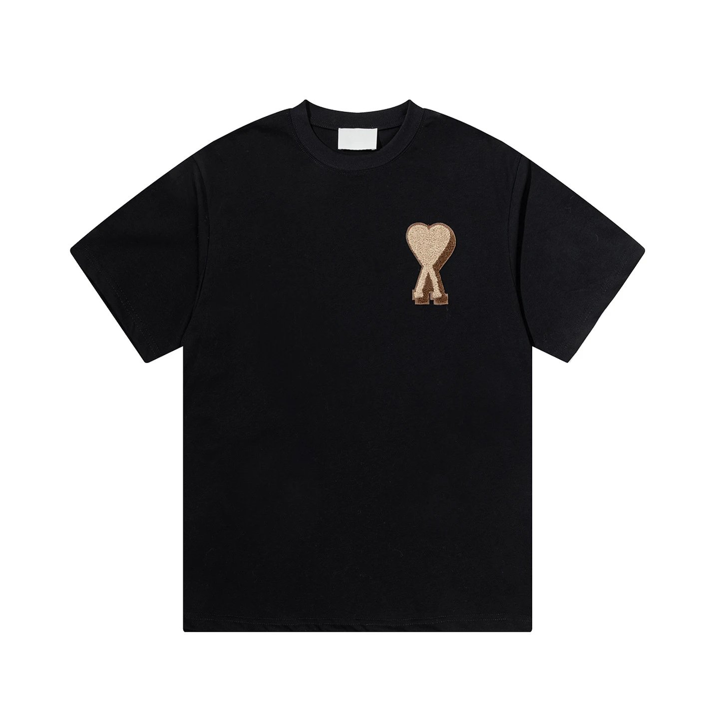 Design Raglan Sleeve T-Shirt with Embroidered Heart Knot Beige / Olive - 15