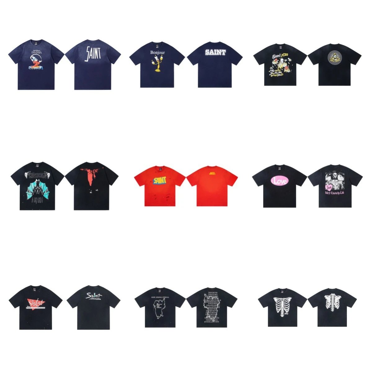 Design Saint x Friends TV Show Graphic Print White T-Shirt T-Shirts - 3