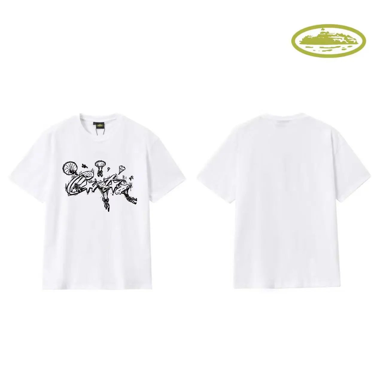 Design Cloud Burst Graphic T-Shirt White - 3