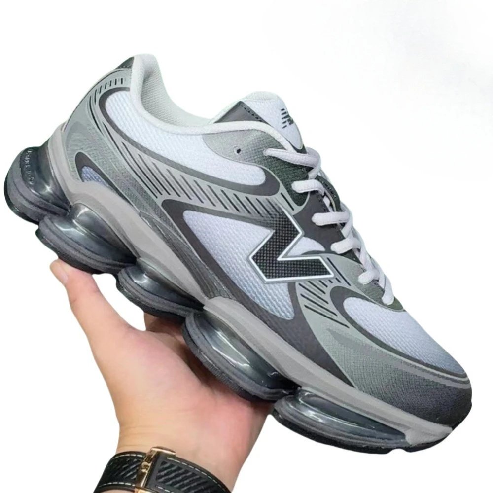 New Balance A15 Gray Black Red Running Shoes - 5
