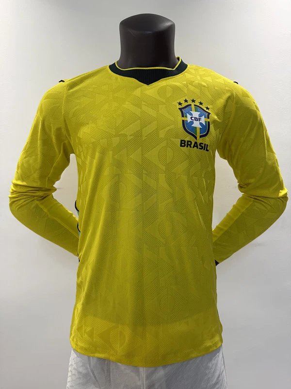 Design Colombia National Team 2021 Home Long-Sleeve Jersey Yellow Jersey - 6