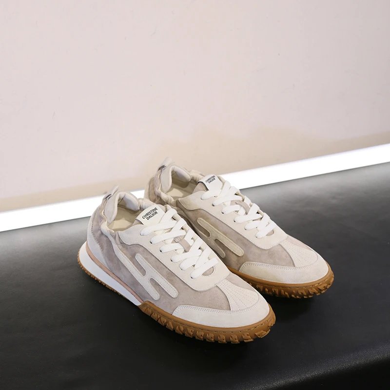 Hogan H-Street Beige Brown Sneakers - 35