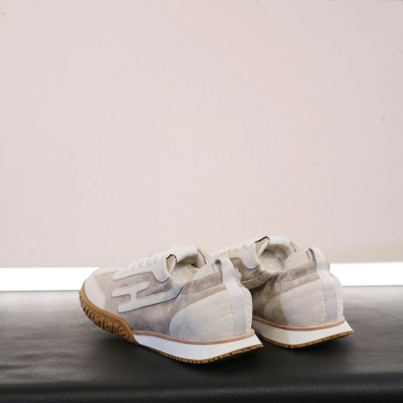 Hogan H-Street Beige Brown Sneakers - 39