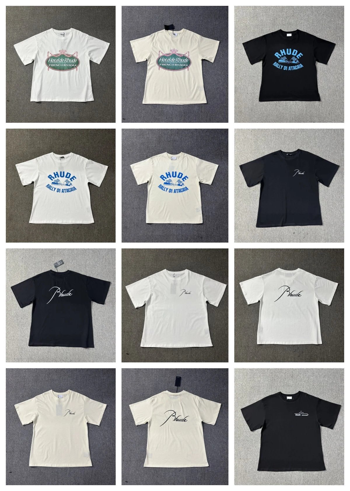 Rhude Mountain Sunrise White T-Shirt - 12