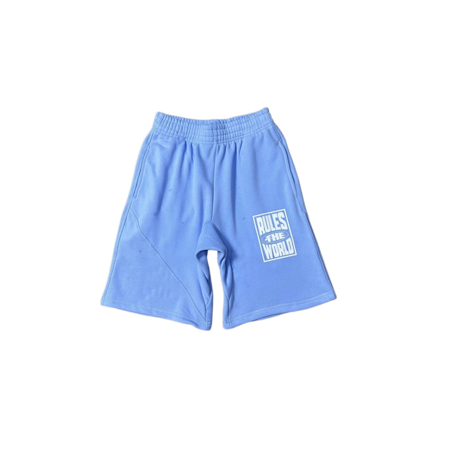 Design Rules The World Logo Shorts Blue - 1