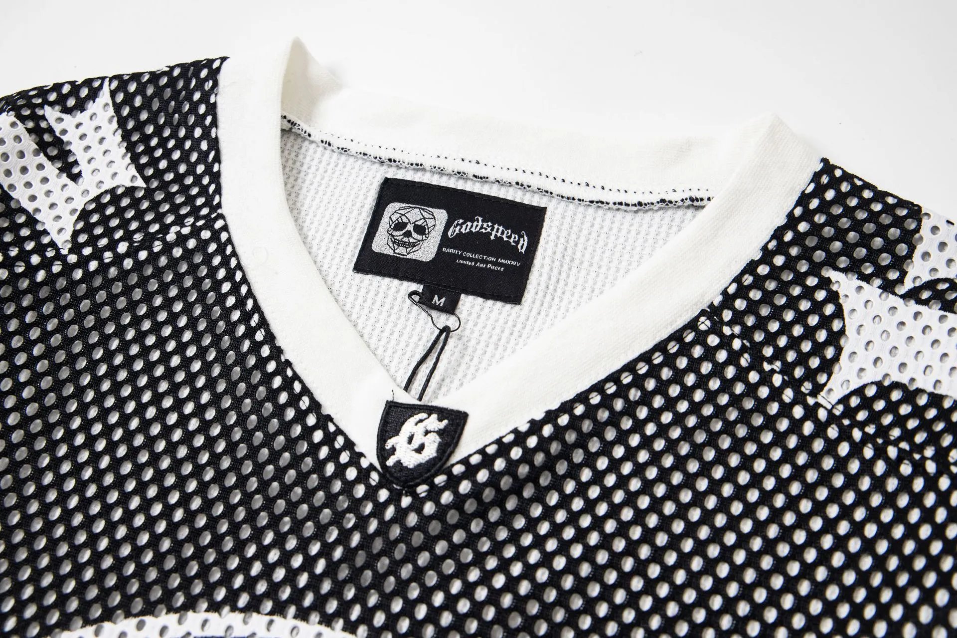 Godspeed Skull Mesh Jersey Black / White / Orange - 21