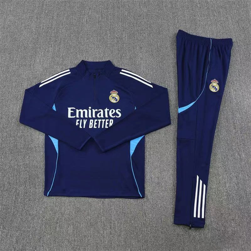 Real Madrid Matching Sets Half-Zip Long-Sleeve Training Set image 2