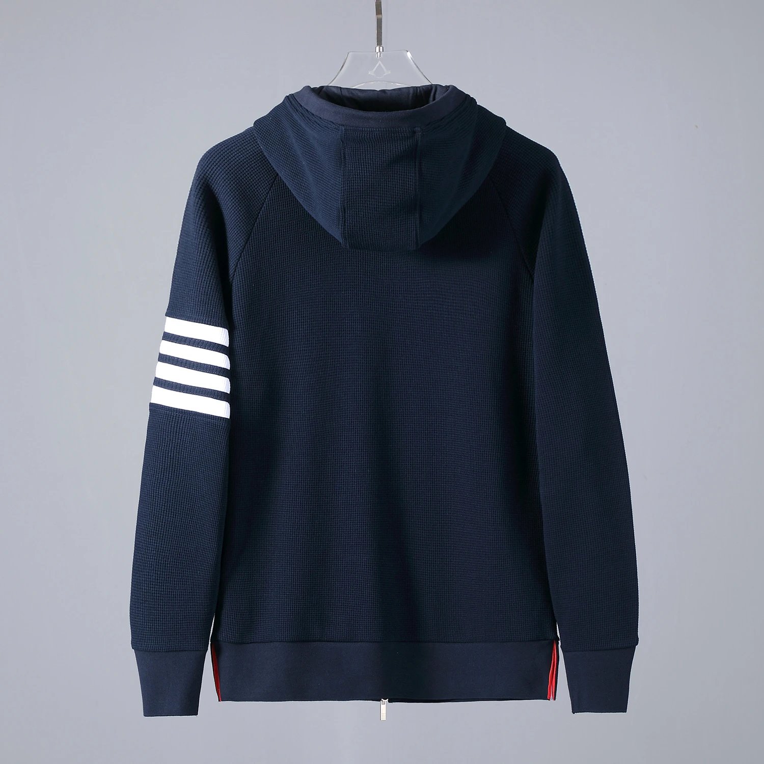 Thom Browne 4-Bar Stripe Hoodie Gray - 11